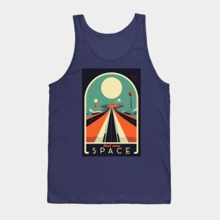 Need more Space Vintage Travel Poster Tank Top